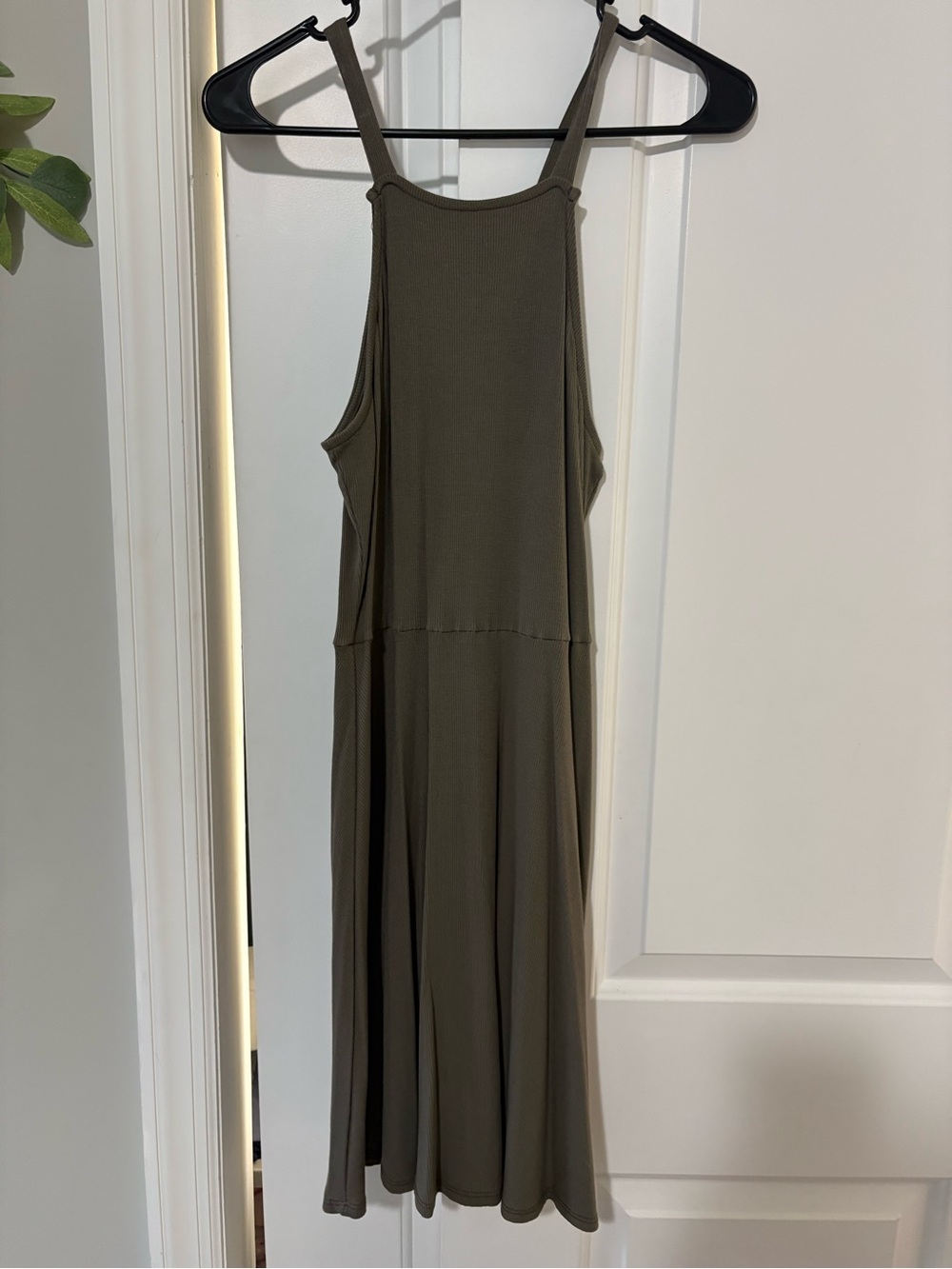 Charlotte Russe Olive Green Midi Tank Dress